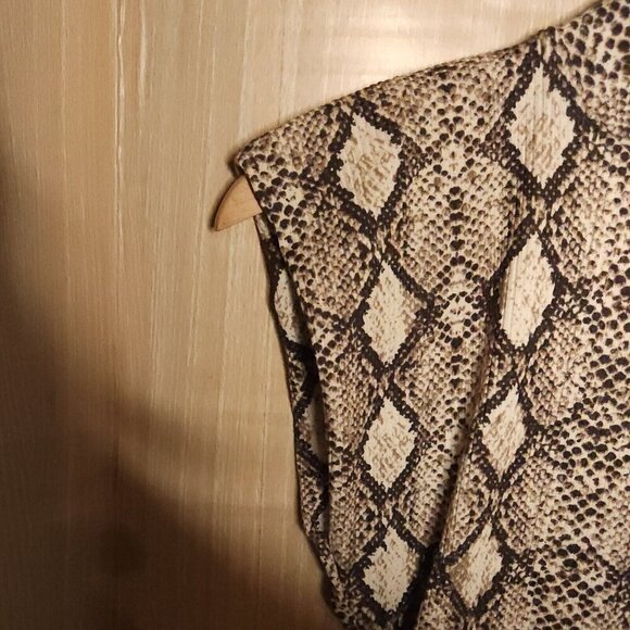 A. Calin By Flying Tomato Snake Print Body suit Large - Picture 3 of 6